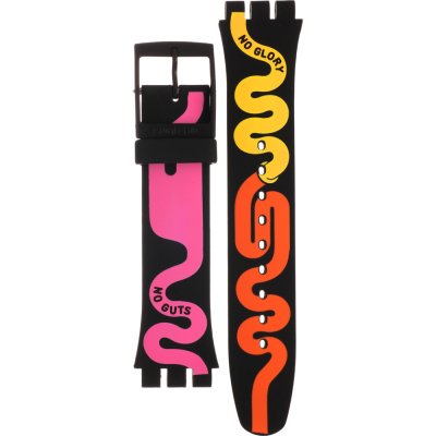 Swatch Plastic - Originals Large (41mm) SUO/SO29/SO32 ASUOB108 SUOB108 No Guts No Glory Strap