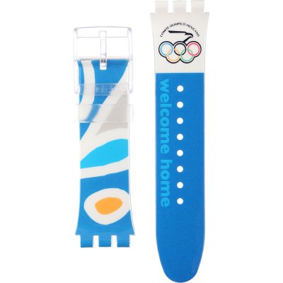 Swatch Plastic - X-Large - SUD ASUDK106AE NOC Athens 2004 Mexico Strap