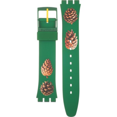 Swatch Plastic - Originals Medium (34mm) /Access/Solar/Musicall/Stop - G/SK/SL/SR/SS/SO28 AGG221 Pinezone Strap