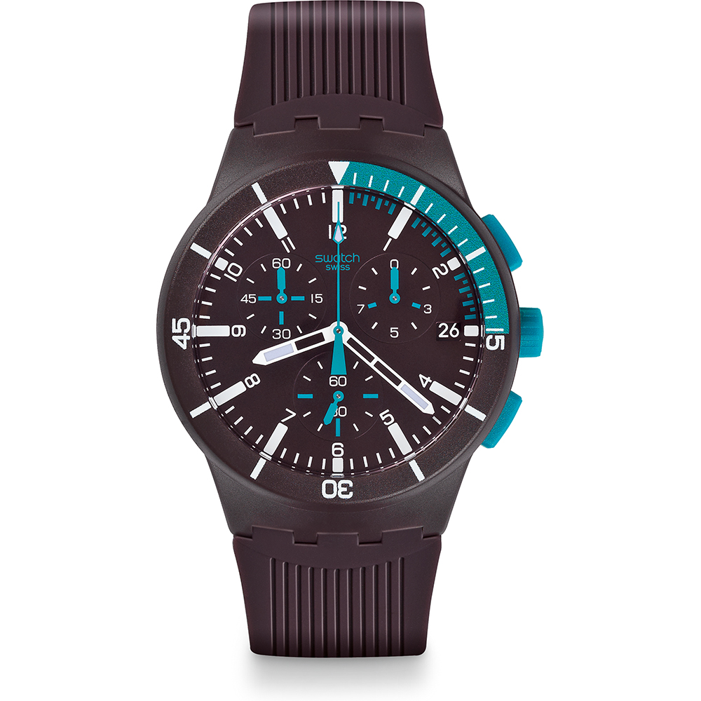 Swatch New Chrono Plastic SUSV400 Purple Power Watch