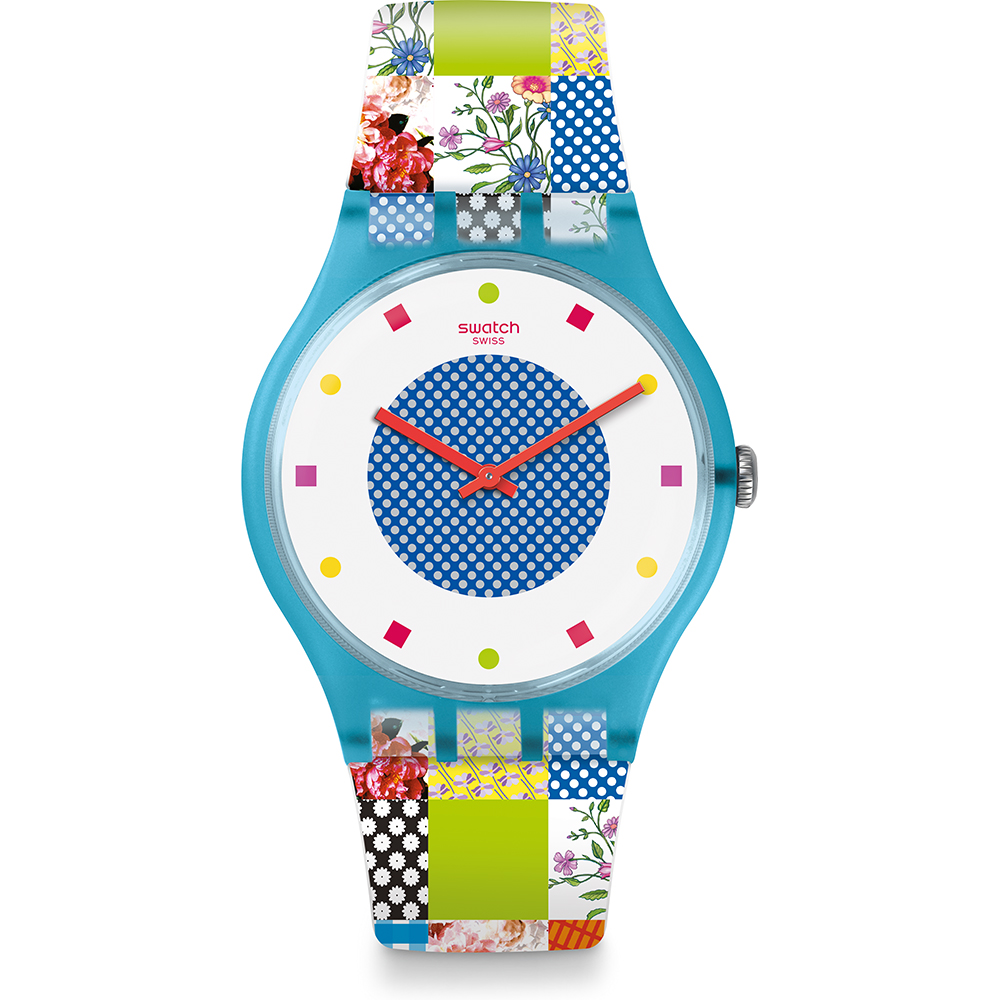 Swatch NewGent SUOS108 Quilted Time Watch