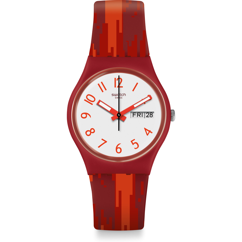 Swatch Standard Gents GR711 Red Flame Watch