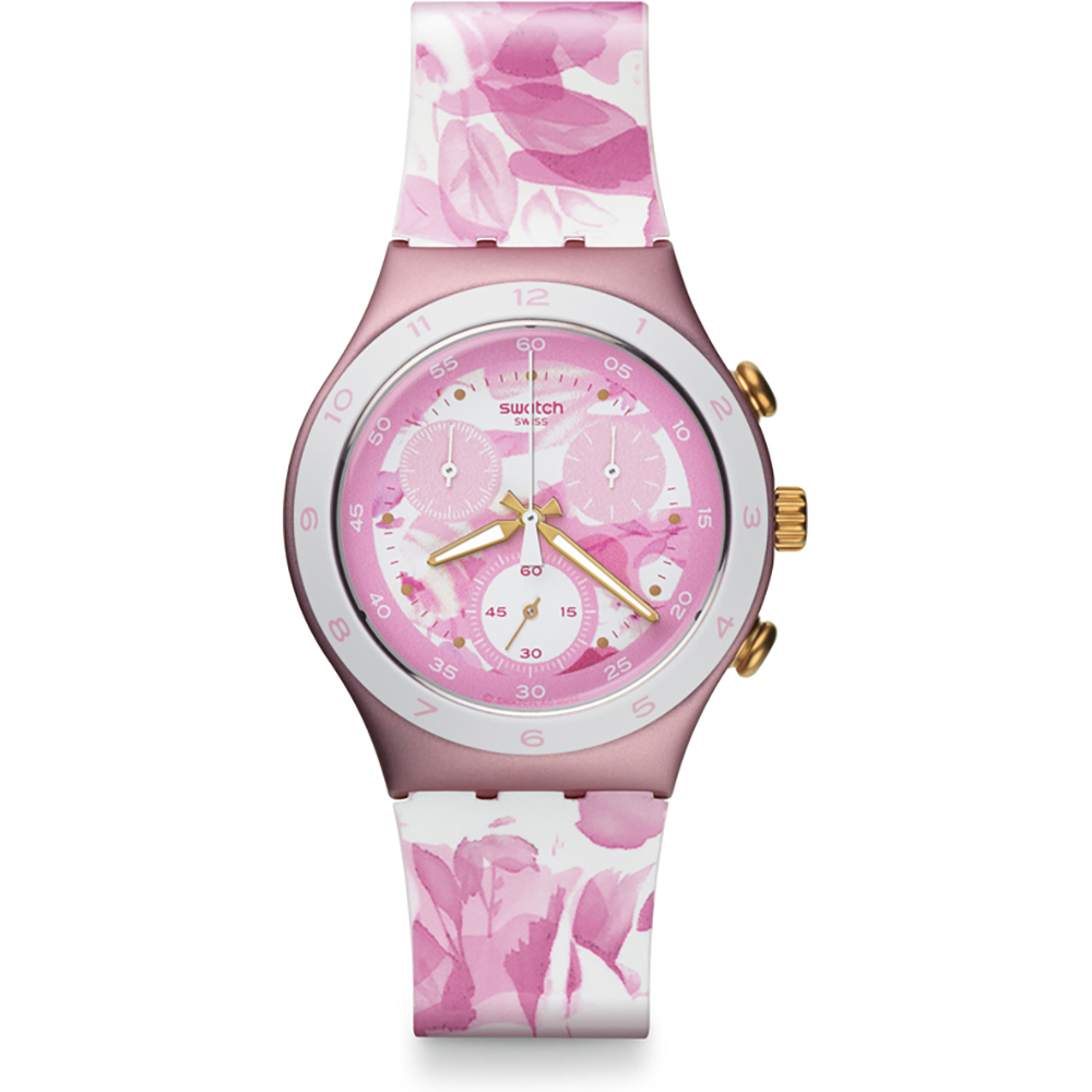 Swatch Irony Chrono YCP1001 Rose Jungle Watch