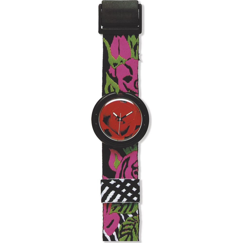 Swatch Pop BC101 Roses Are Forever Watch