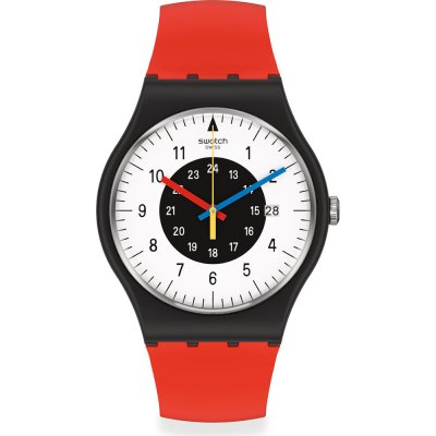 Swatch Originals Large (41mm) SO32B401 Rouge & Noir Watch