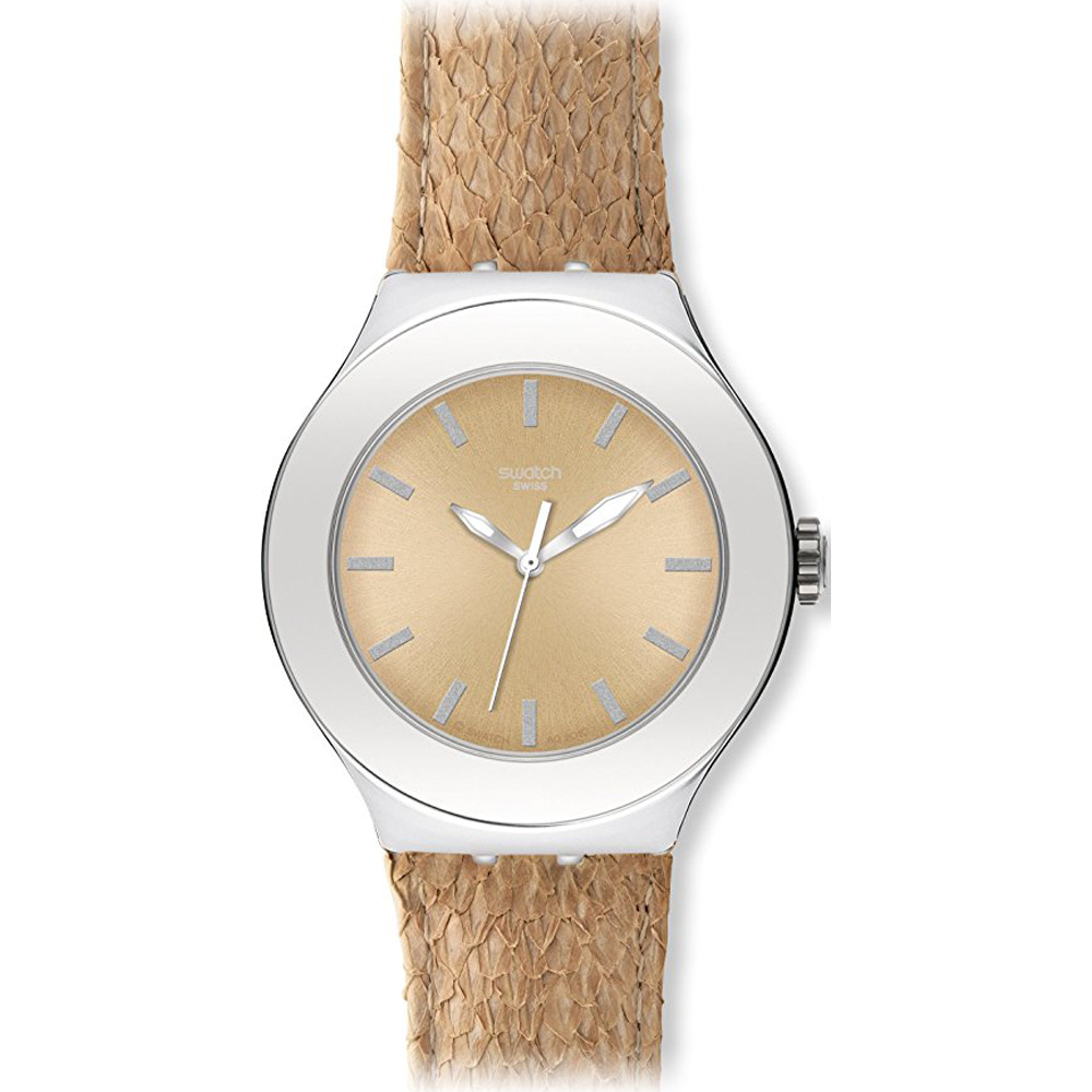 Swatch Nabab YNS121 Salmon Gold Watch