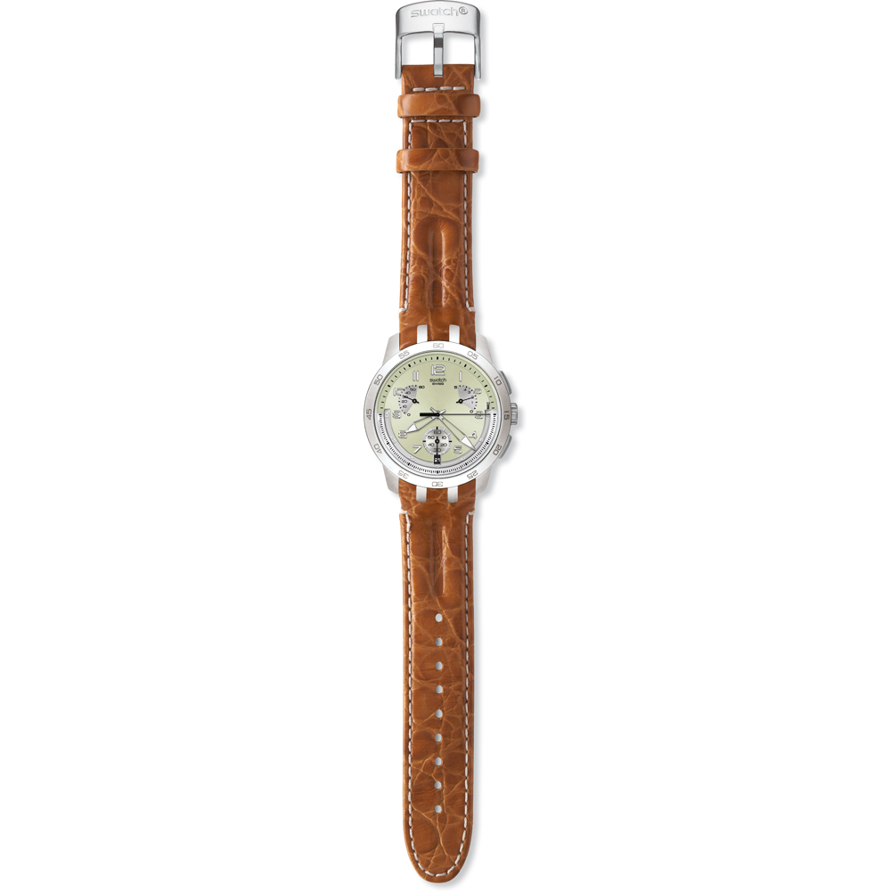 Swatch Retrograde YRS401 Sand Structure Watch