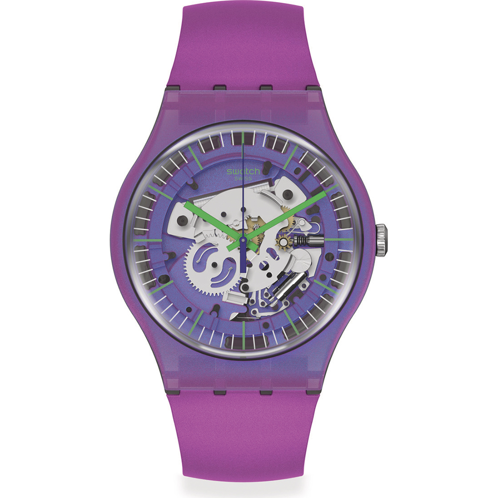 Swatch NewGent SUOM115 Shimmer Purple Watch