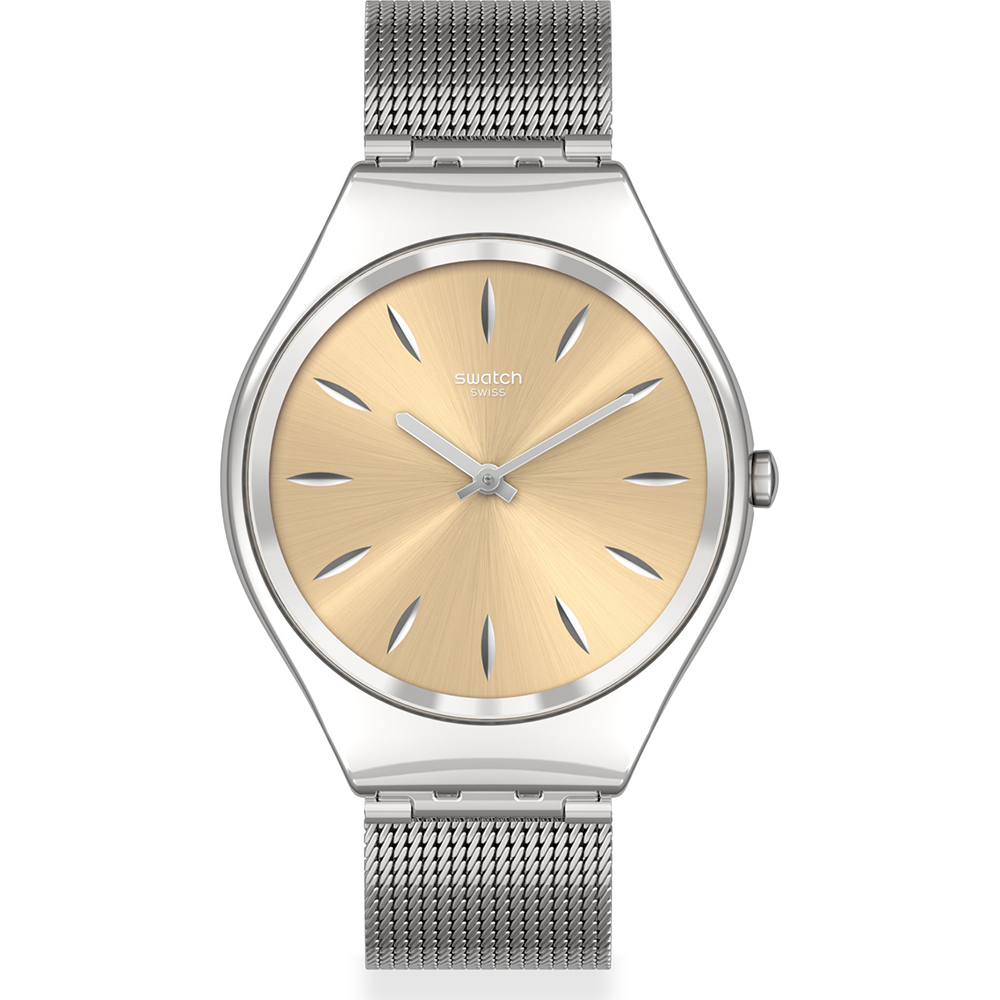 Swatch SKINDEEPBLINK Quartz Movement Blue Dial Silicone Bracelet Ladies  Watch SYXS132 - WatchNation