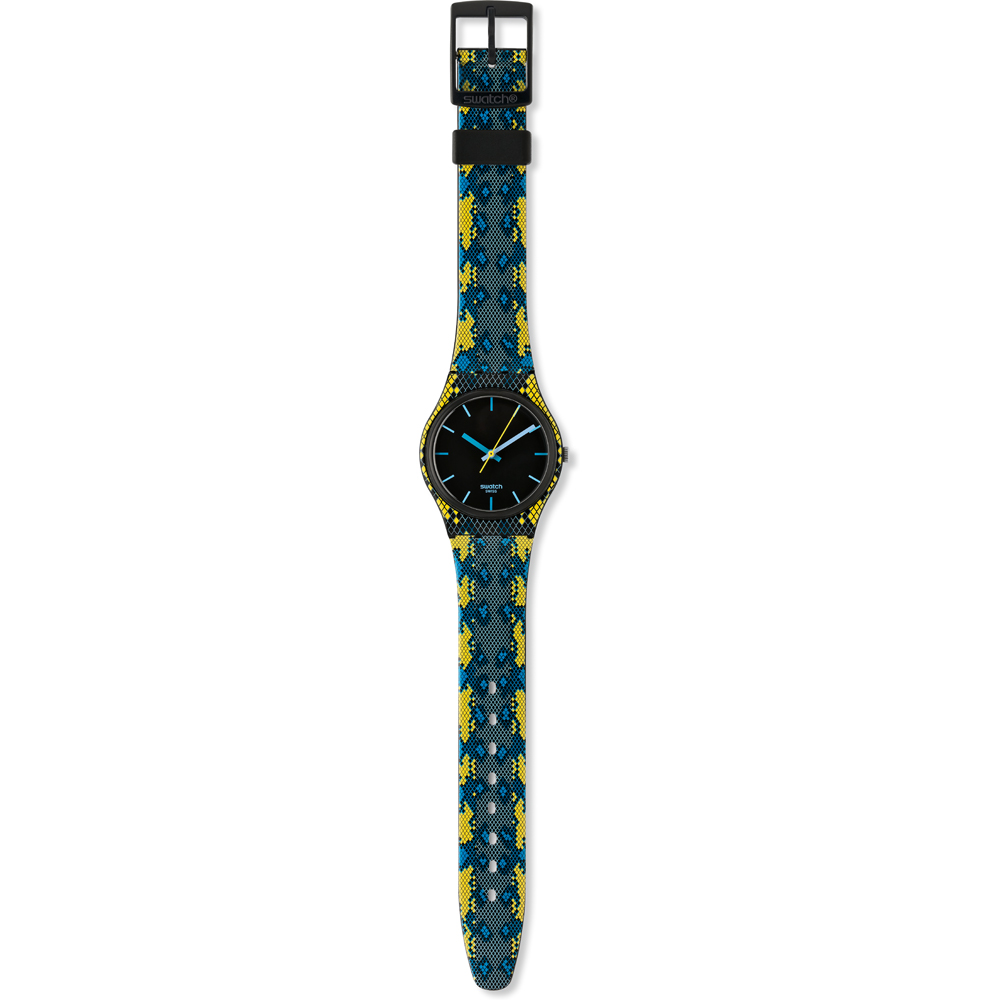 Swatch Standard Gents GB254 Snaky Blue Watch