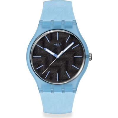 Swatch Originals Large (41mm) SO29L101 Blue Moves Watch