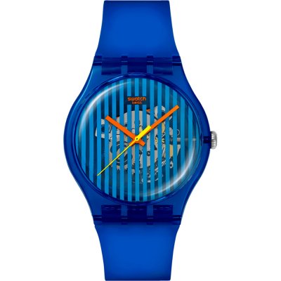Swatch Originals Large (41mm) SO29S102 Brilliantly Blue Watch