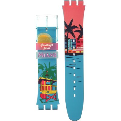 Swatch Plastic - Originals Large (41mm) SUO/SO29/SO32 ASUOZ230 SUOZ230 Miami Vibes Strap