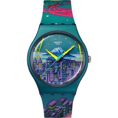 Swatch Originals Large (41mm) SUOZ374 Destination Tokyo - Expressway to the future Watch