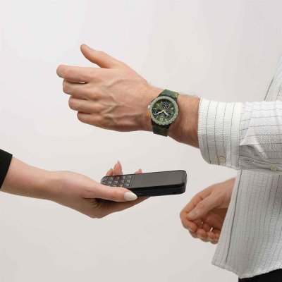 Swatch New Chrono Plastic SUSB109-6000 Midday camo Pay! Watch