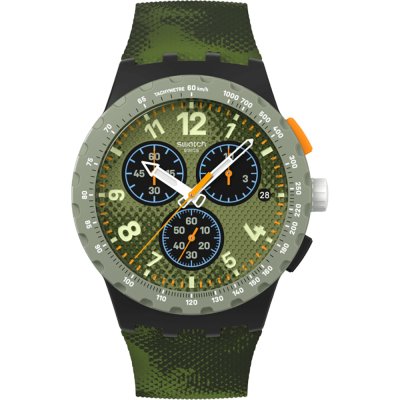 Swatch New Chrono Plastic SUSB423 Midday camo Watch