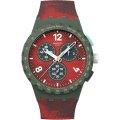 Swatch New Chrono Plastic SUSG410 Crimsonfoliage Watch