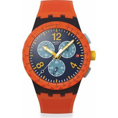Swatch New Chrono Plastic SUSI400 Camo Flash Watch