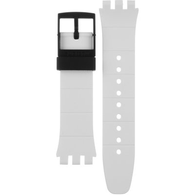 Swatch Plastic - New Chrono - SUS ASUSW405 SUSW405 White Blades Strap