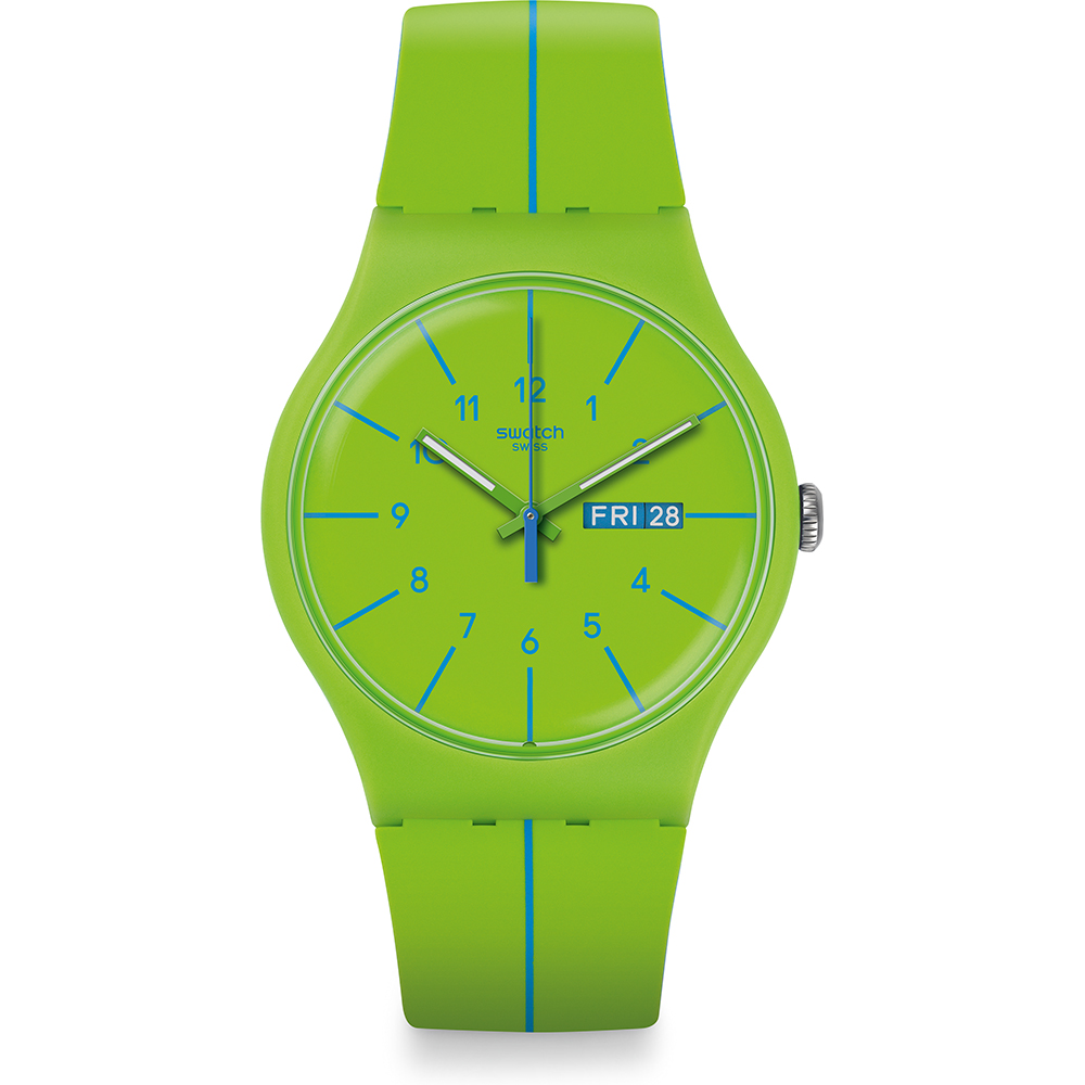 Swatch NewGent SUOG707 Verde Azul Watch