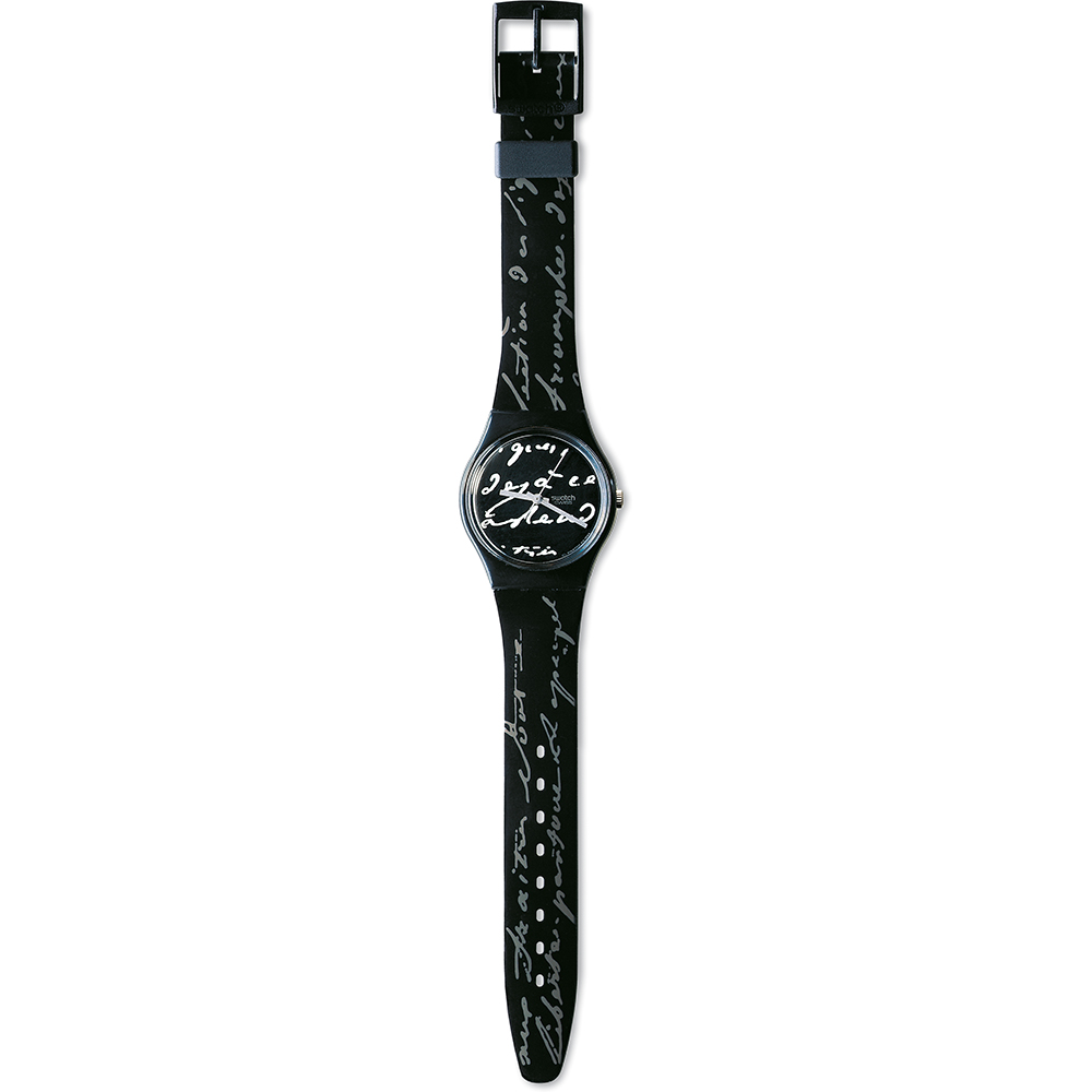 Swatch Standard Gents GB165 White Writing Watch
