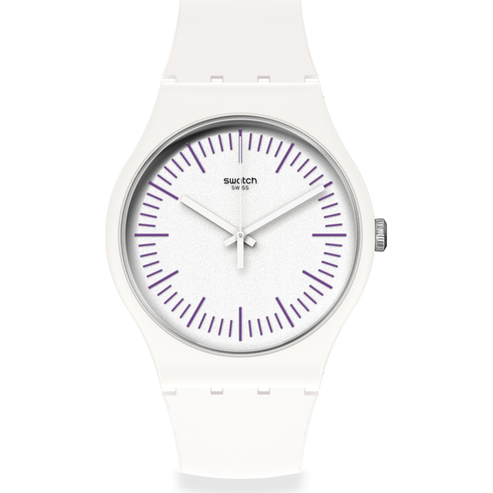 Swatch NewGent SUOW173 Whitenpurple Watch