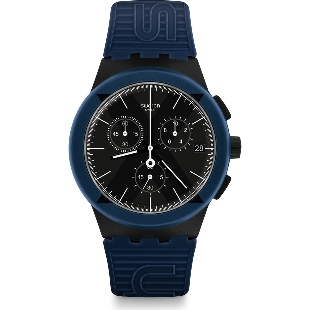 Swatch New Chrono Plastic SUSB418 X-District Blue Watch
