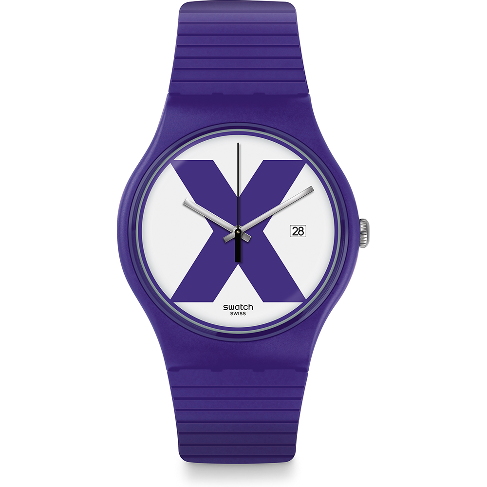 Swatch NewGent SUOV401 Xx-Rated Purple Watch
