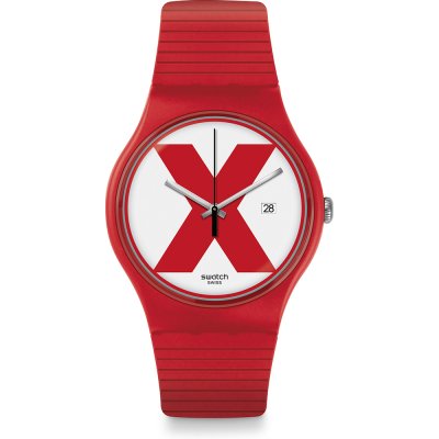 Swatch Originals Large (41mm) SUOR400 Xx-Rated Red Watch