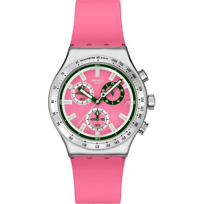 Swatch Irony - Chrono New YVS538 Berry reflective Watch