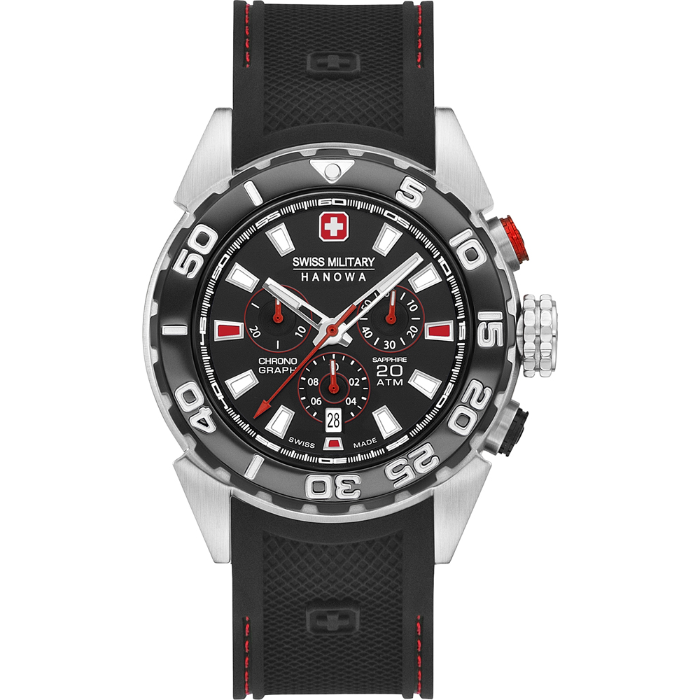 Swiss Military Hanowa Aqua 06-4324.04.007.04 Scuba Diver Chrono Watch