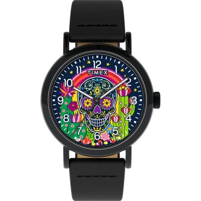 Timex Weekender TW2Y15900 Weekender - Day of the Dead Watch