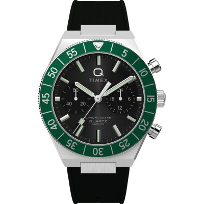 Timex Q TW2Y56100 Q Timex Continental Chronograph Watch