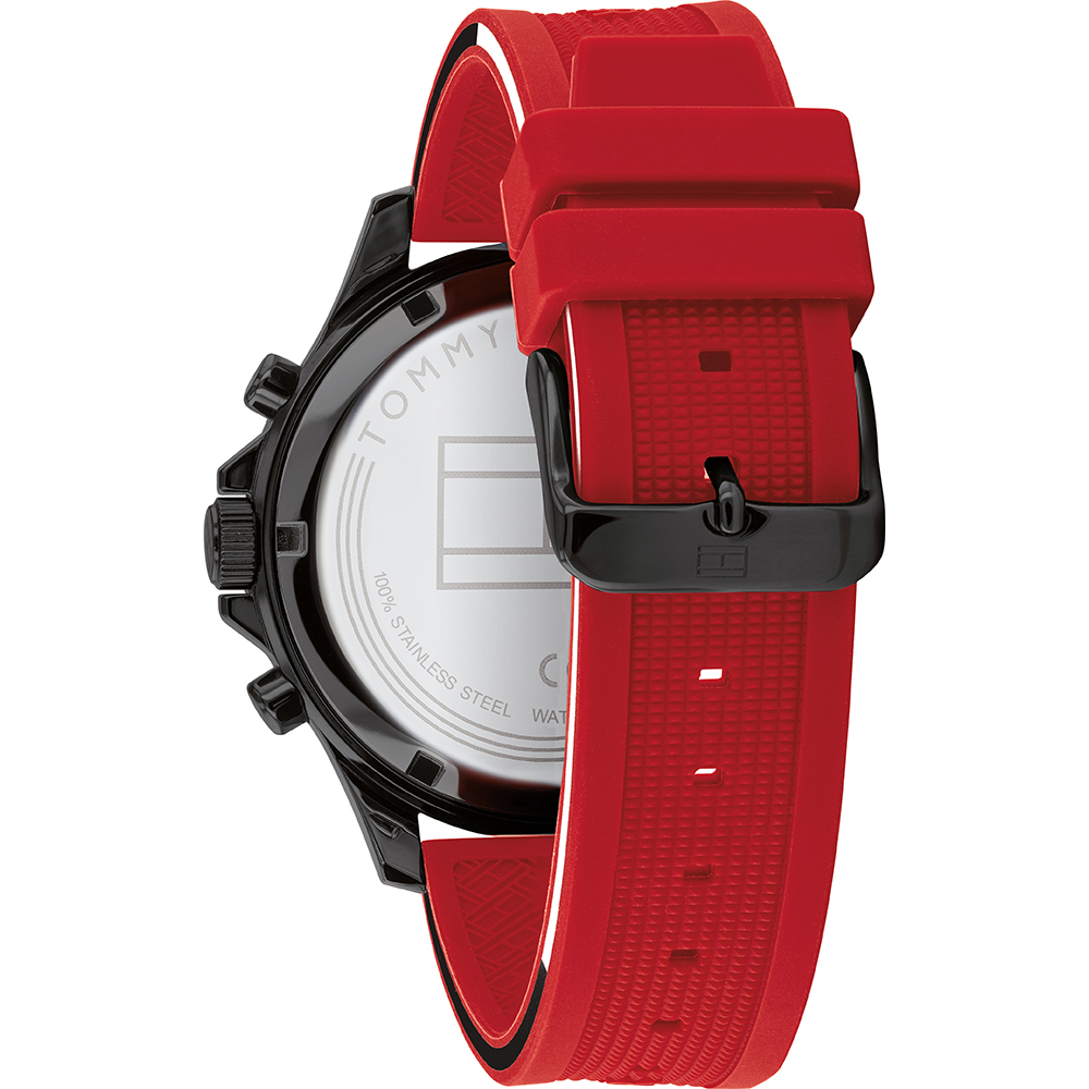 red tommy hilfiger watch